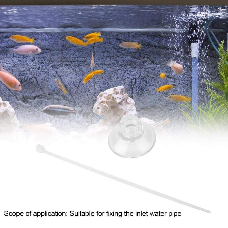 [Australia] - 20Pcs Fish Tank Suction Cups Transparent Aquarium Suction Cups with Cable Ties for Aquarium Fish Tank Grass 