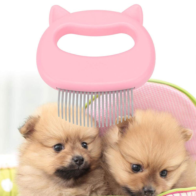 Cat brush, 2 pieces cat comb, cat brush long hair, brush dog short hair, massage comb for pet cats, massage comb pet, brush for removing loose hair, grooming cleaning (pink) 2 pieces pink - PawsPlanet Australia