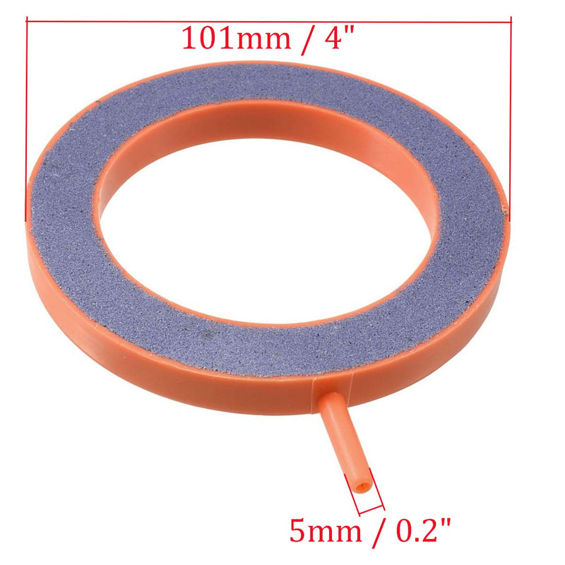 [Australia] - COMOK 2Pcs 4 Inch Dia Air Stone Disk Bubble Diffuser for for Aquarium Fish Tank Hydroponics Air Pump, Orange 