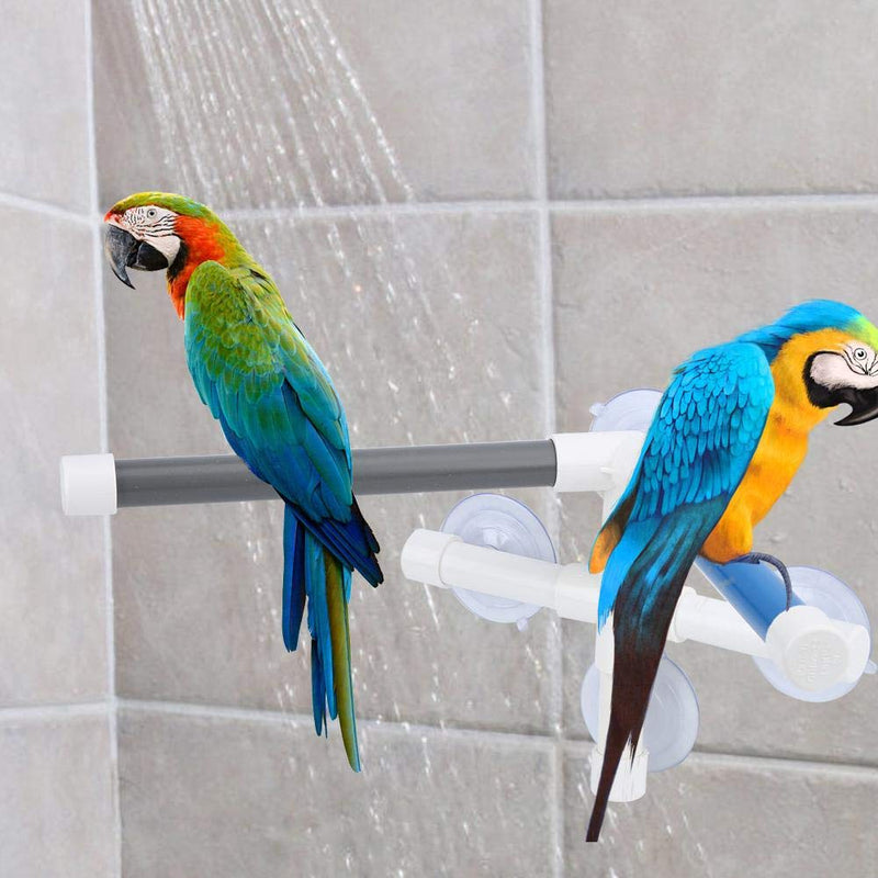 East buy Portable Suction Cup Shower Perch Window Wall Stand, Bird Window and Shower Perch Toy for Bird Parrot Parakeet Cockatiel Conure Macaw African Greys Amazon Finch Canary Bath Toy Accessories - PawsPlanet Australia