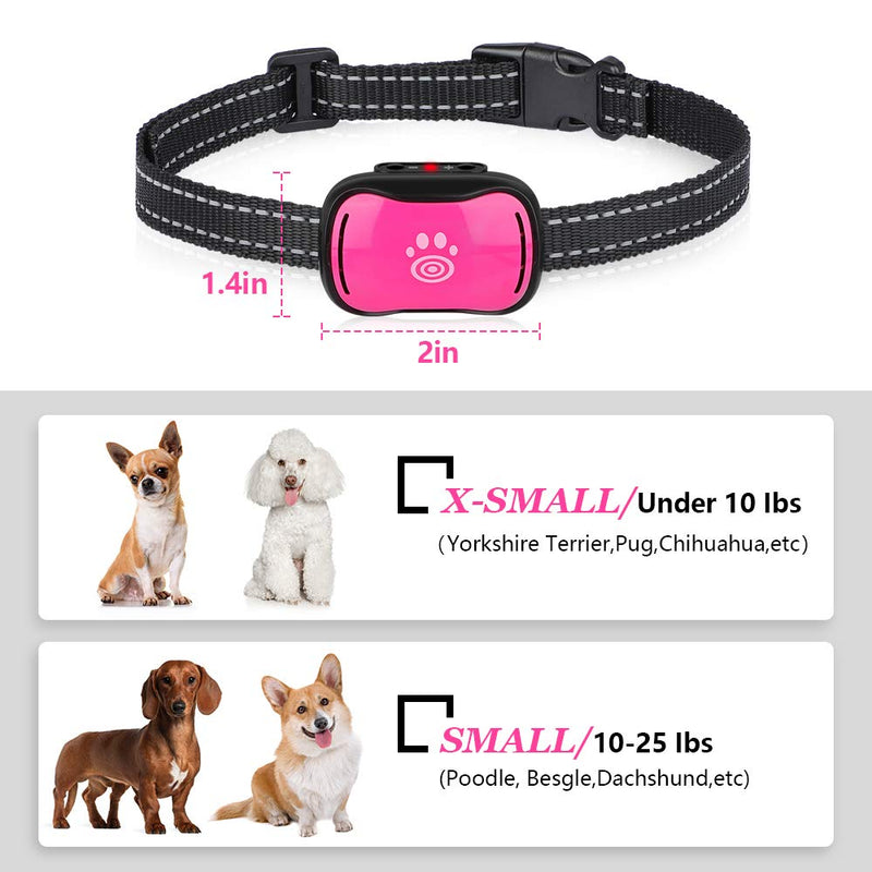 Small Dog Bark Collar, Humane No Shock Bark Collars for Small, Medium Dogs, Pet Training Collars - PawsPlanet Australia