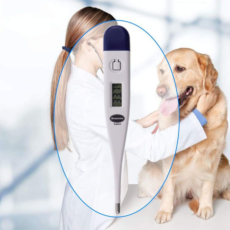 Brannan Digital Vets Thermometer For Pet Owners of Dogs Cats Horses Animals With FREE Veterinary Hobday's Spec Chart - PawsPlanet Australia