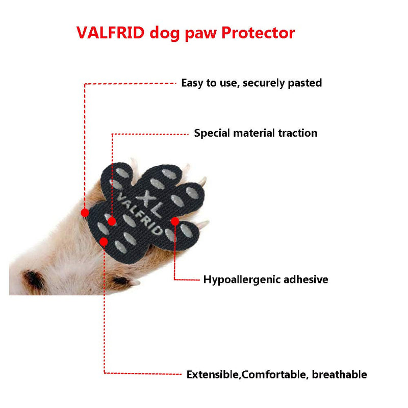 VALFRID Dog Paw Protector Rugged Anti Slip 24 Pieces,Disposable Self Adhesive Resistant Dog Shoes Booties Socks Replacemen S S-3.3*3.9cm,(0-5kg) - PawsPlanet Australia