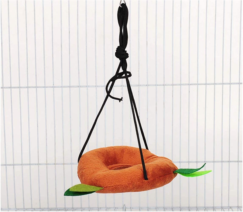 ISMARTEN Hamster Hammock Small Animals Jungle Hanging Warm Bed House Cage Nest Accessories Forest Pattern Cage Toy Leaf Hanging Tunnel and Swing for Sugar Glider Squirrel Hamster (5 Pcs) - PawsPlanet Australia