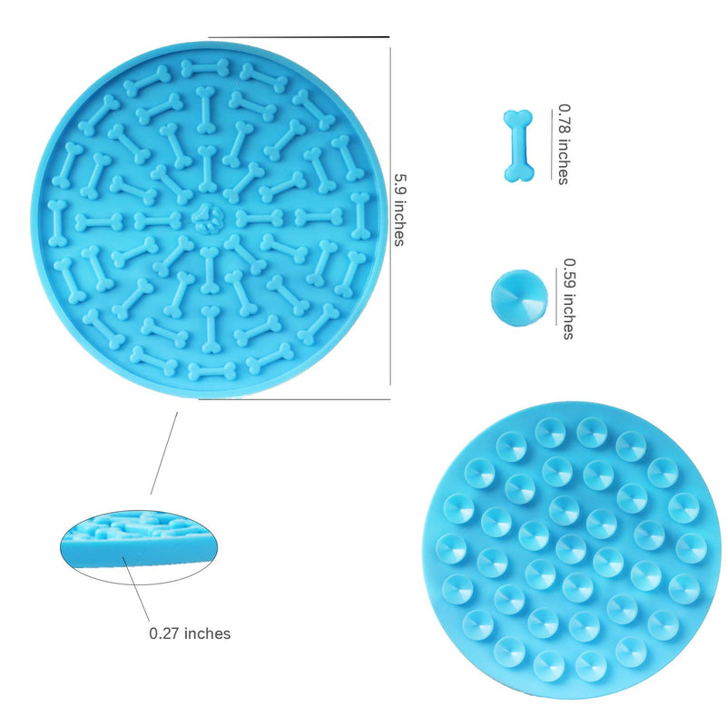 [Australia] - ARSSILEE Dog Lick Pad, Lick Mat with 37 Super Suction for Dogs Bathing Grooming and Training, Durable Silicone Dog Slow Feeder Distraction Device Makes Shower Easy and Funny 