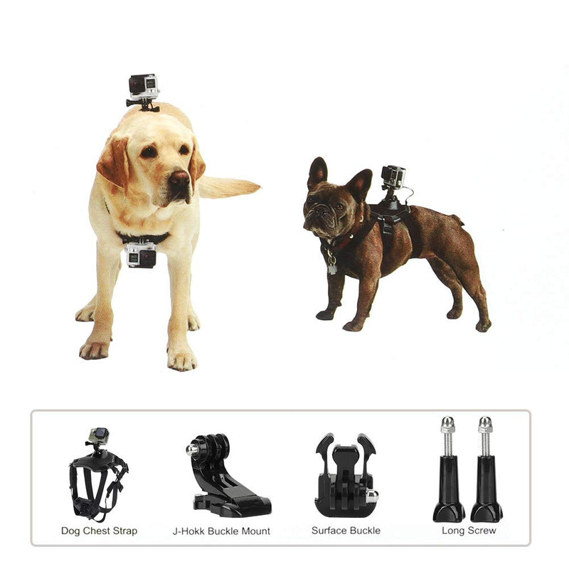 Action Camera Pet Harness,Sport Camera Pet Fixed Chest Strap,Washable Adjustable Pet Large Dog Camera Harness,for Large/Medium/Small dogs - PawsPlanet Australia