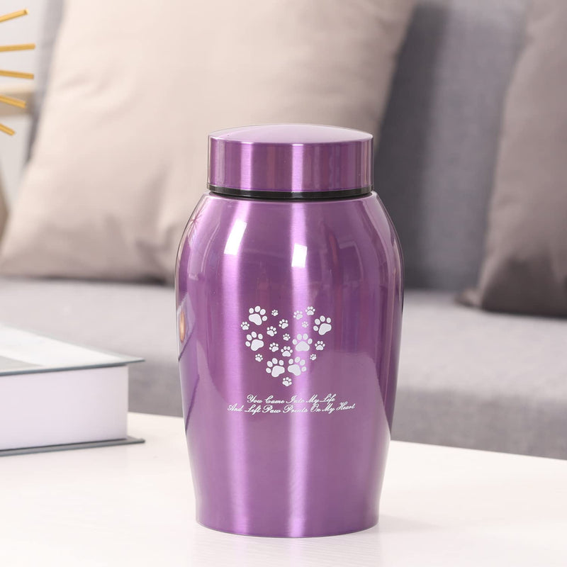 Youdear Service Pet Cremation Urns, Dog and Cat Ashes Urns, Pet Memorial Urns, Dog Urns for Ashes, Cat Urns for Ashes (Medium, Purple) Medium - PawsPlanet Australia