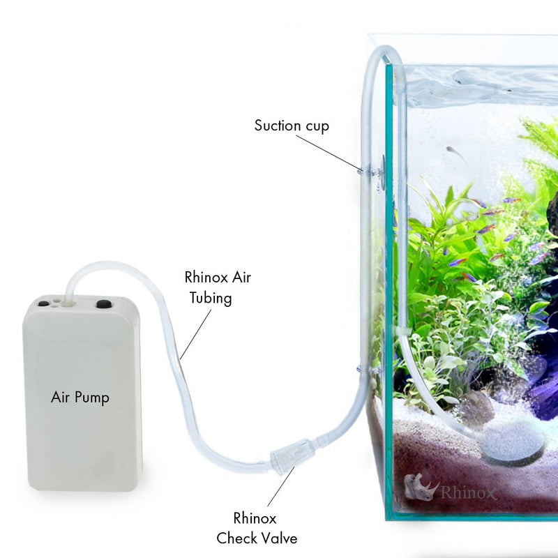 [Australia] - Rhinox Aerator Bubbler Set -- Additional oxygen promotes fish health - Increase water circulation - Unobtrusive, hides well in hydroponic or fish tank - Produce small bubbles as silent as in a library 