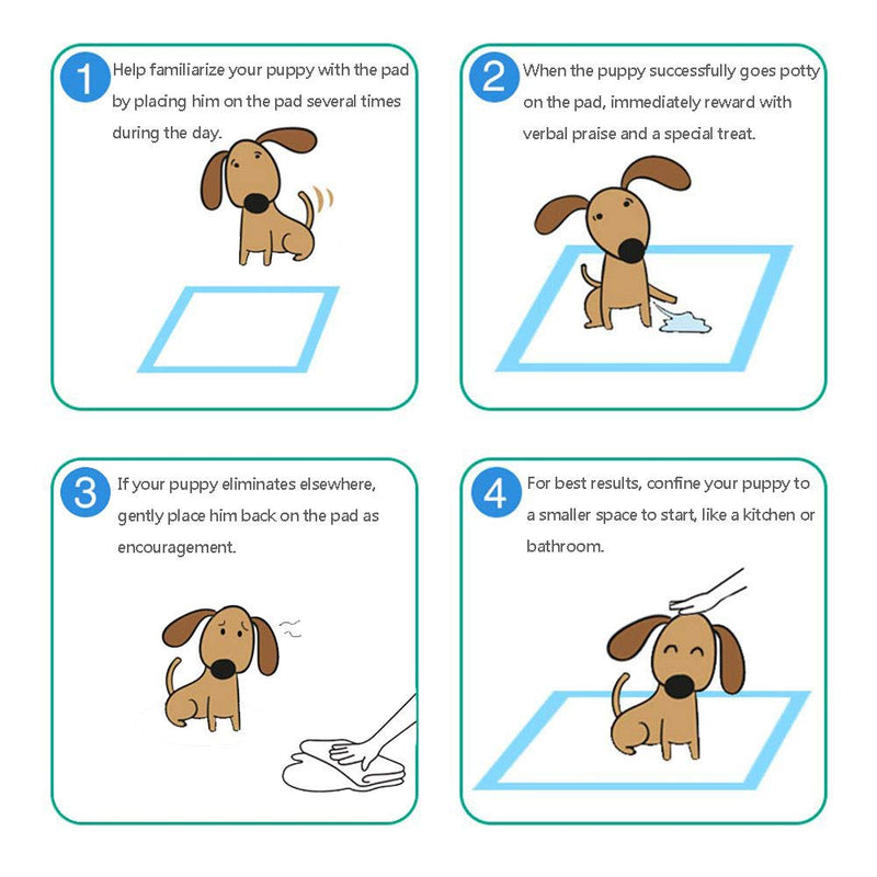 Pet Training Pads Multilayer Ultra Absorbent Pads Doggy Urine Pads for Car Seat, Dog Bed, Litter Box and Crate, Large Leak Proof Floor Protection Mat for Incontinent Puppies (60cm * 60cm - 40PACK) 60cm * 60cm - 40PACK - PawsPlanet Australia