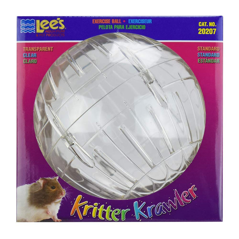 Lee's Kritter Krawler Exercise Ball, Standard, Clear - 7-Inch - PawsPlanet Australia