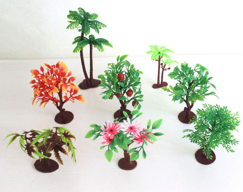 Upgrade Trees Cake Decorations, OrgMemory Model Trees with Bases, (19pcs, 3"-5.5"/7.5-14 cm), Ho Scale Trees, Diorama Supplies for Crafts or Cake Decorations - PawsPlanet Australia