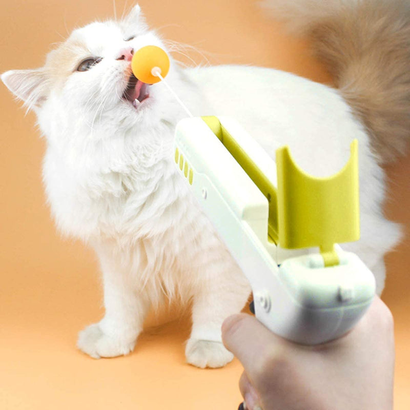 YWAOOH Interactive Cat Feather Toys, Teasing Cat Toys for Indoor Cats, Funny Kitten Toys with Replaceable Cat Ball and Cat Feather, The Latest Updated Cat Exercise Chasing Toy - PawsPlanet Australia