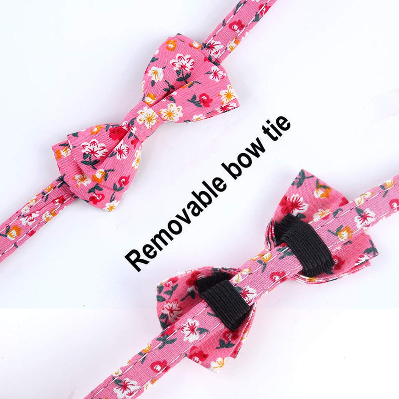 [Australia] - Cat Collars Breakaway with Bell Bowtie Cat Collar 2 Pack Adjustable Comfortable Cute Safety Buckle Collars for Pet Kitten Cats Puppy navy+plum 