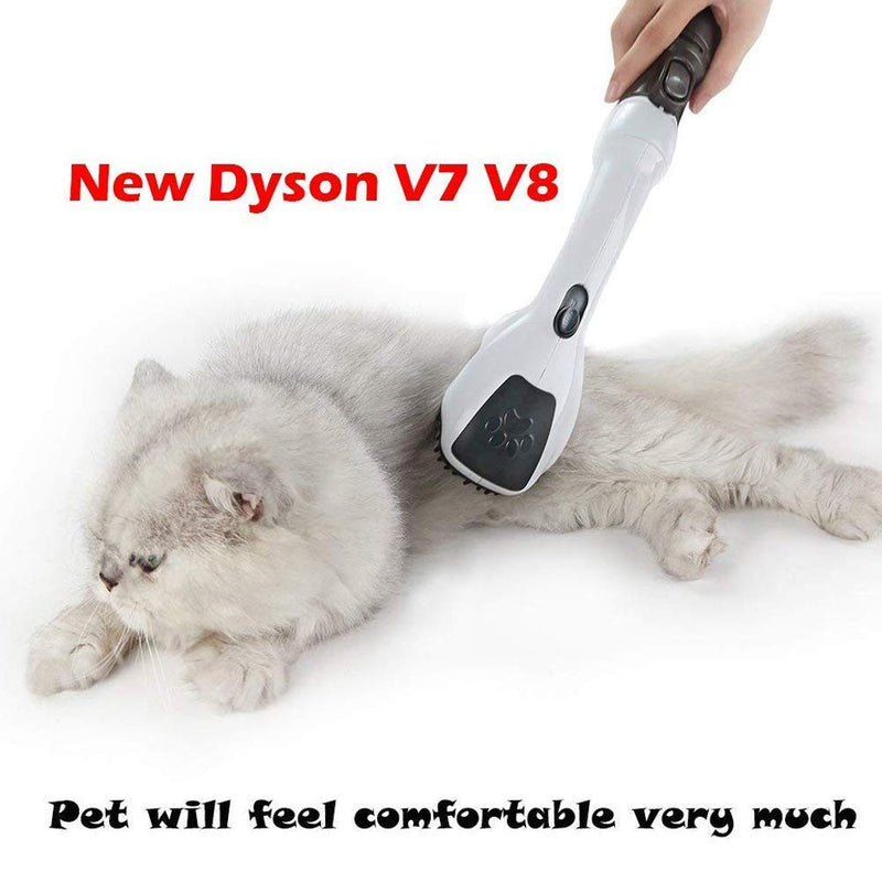 [Australia] - EZ SPARES Replacement for Dyson V7 V8 V10 V11 Pet Brush Grooming Cleaning Tool, Dog Cat Animal Pet Attachment Massage Handheld Soft Brush Electrostatic Absorption Instruction Gift 