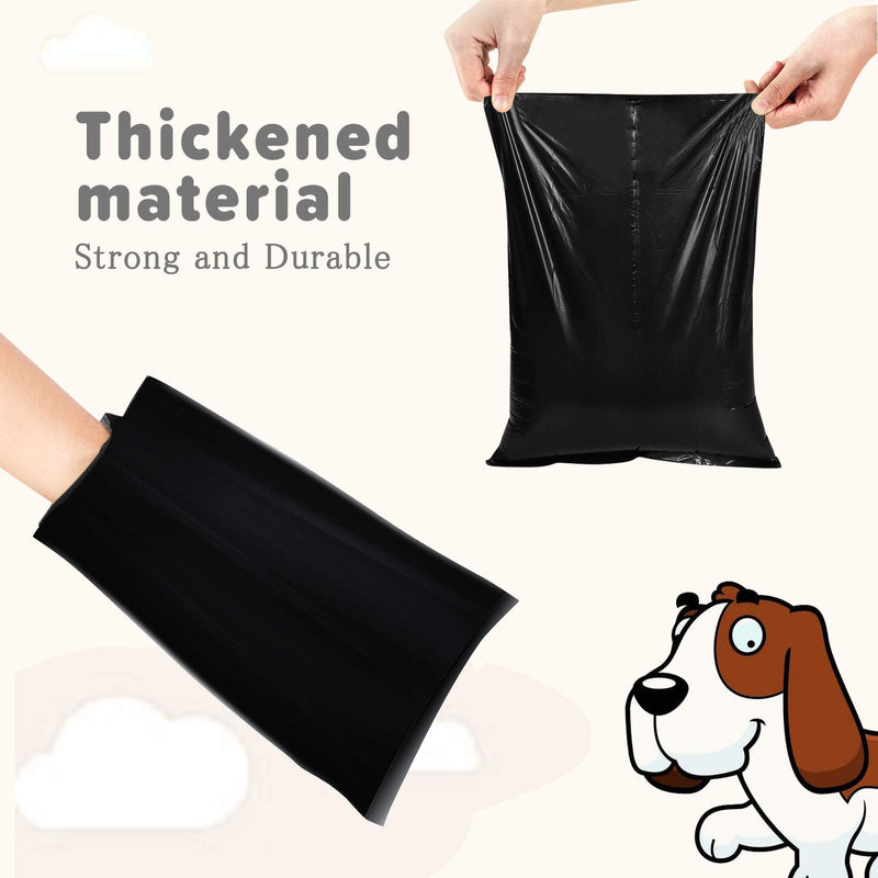 Naturetouch Pet Supply Dog Poop Bags, Goggie Bags for Poop, Extra Thick and Strong Pet Waste Bags for Poop, Opaque Leak Proof Bag, 240 Counts/16 Rolls, 12.6 x 8.3 inch Black - PawsPlanet Australia