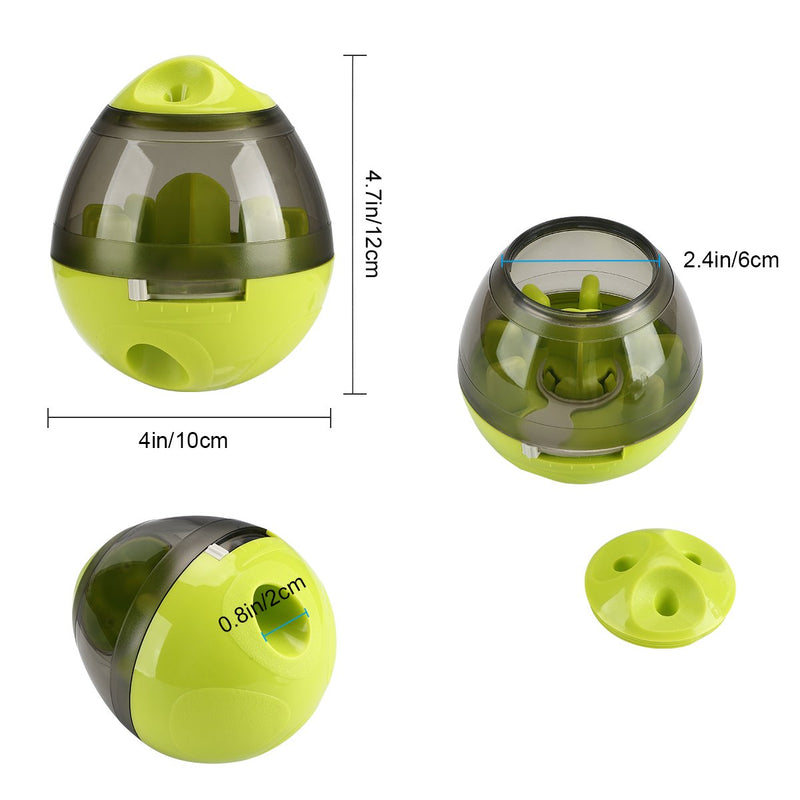 STAJOY Treat Ball Dog Toy Interactive Food Dispenser(GREEN) GREEN - PawsPlanet Australia