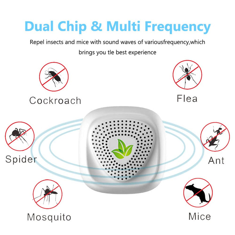 Mosquito Repellent Ultrasonic Pest Repeller, Ultrasonic Repellent Mosquitoes, Rodents, for Cockroaches, Moths, Mice, Rats, Pack of 4 Electronic Insect Repellent Indoor - PawsPlanet Australia