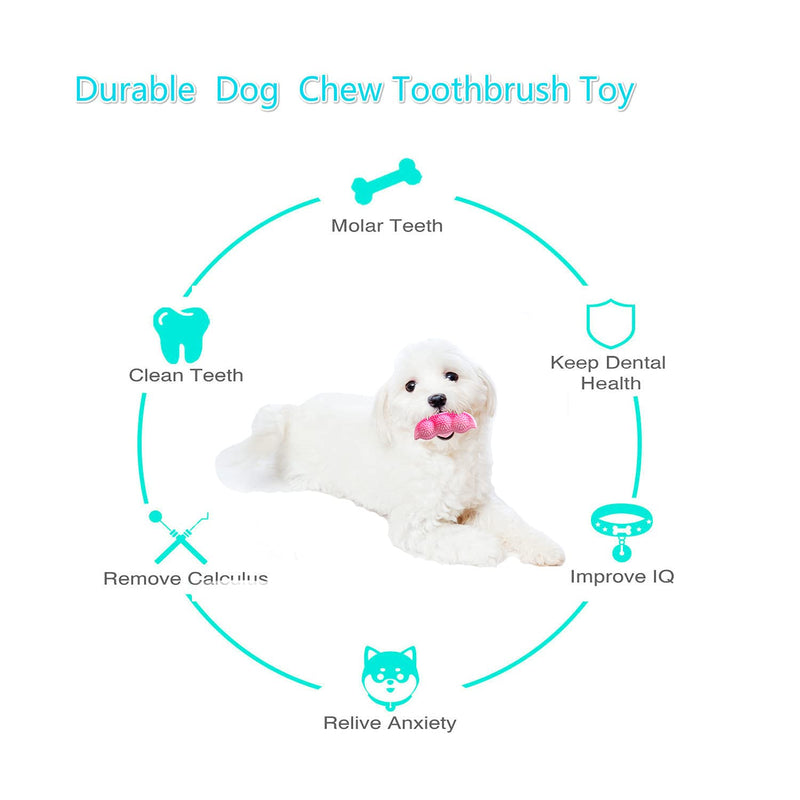 Decormax 1Pack Dog Chew Toys for Puppy Teething 2-8 Months Puppies Teething Toys Soft & Durable Toothbrush for Small and Medium Dogs Cleaning Teeth and Protects Oral Health (Single Pea Toy) - PawsPlanet Australia