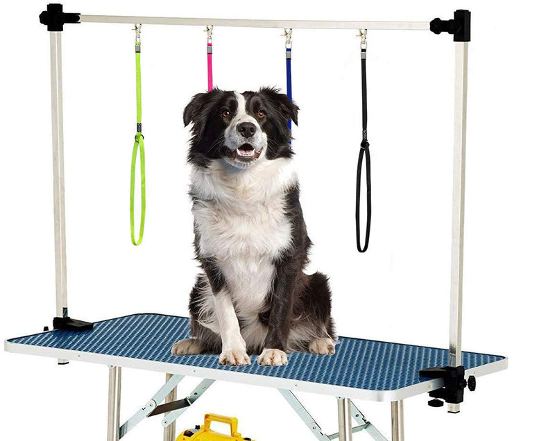 [Australia] - Periflowin Pet Dog Grooming Loop - Pet Bathing Tether Straps Heavy Duty Nylon Restraint Noose for Pet Bathing - 4 Pack 