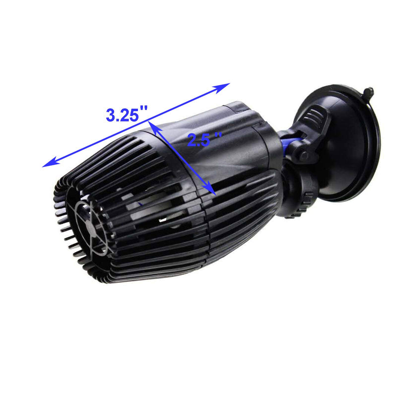 AQUANEAT Aquarium Circulation Pump, Fish Tank Powerhead Pump, Saltwater Wave Maker, Submersible Water Pump w/ Suction Cup, 2pcs (Middle 800 GPH) Middle 800 GPH - PawsPlanet Australia