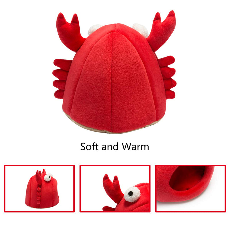 Hollypet Warm Small Pet Animals Bed Dutch Pig Hamster Cotton Nest Hedgehog Rat Chinchilla Guinea Habitat Mini House, Red Crab - PawsPlanet Australia