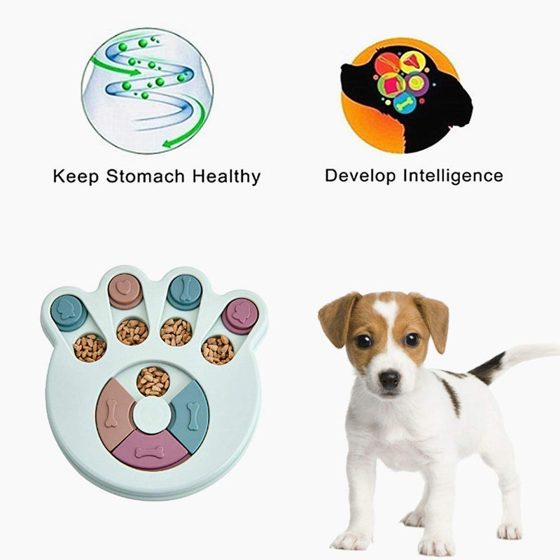 Dog Brain Games Feeder with Non - Slip Dog Interactive Toy Puppy Treat Dispenser Feeding Pet Improve IQ Game Brain Training Feeder - PawsPlanet Australia