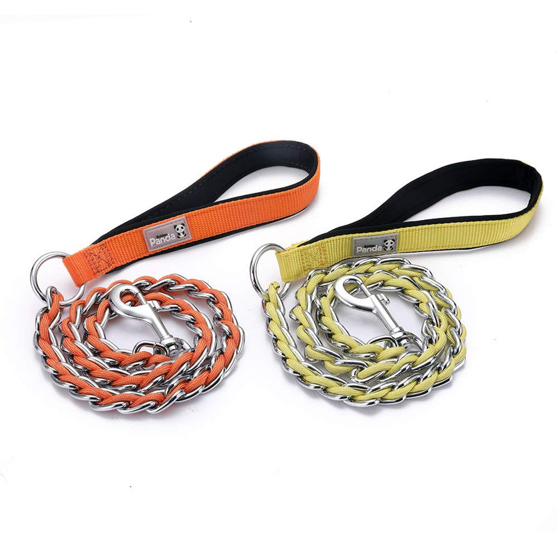 [Australia] - S-etovus Dog leashes Metal Hooks Anti-Biting Ropes Durable Chewy Fashion Cool yellow 