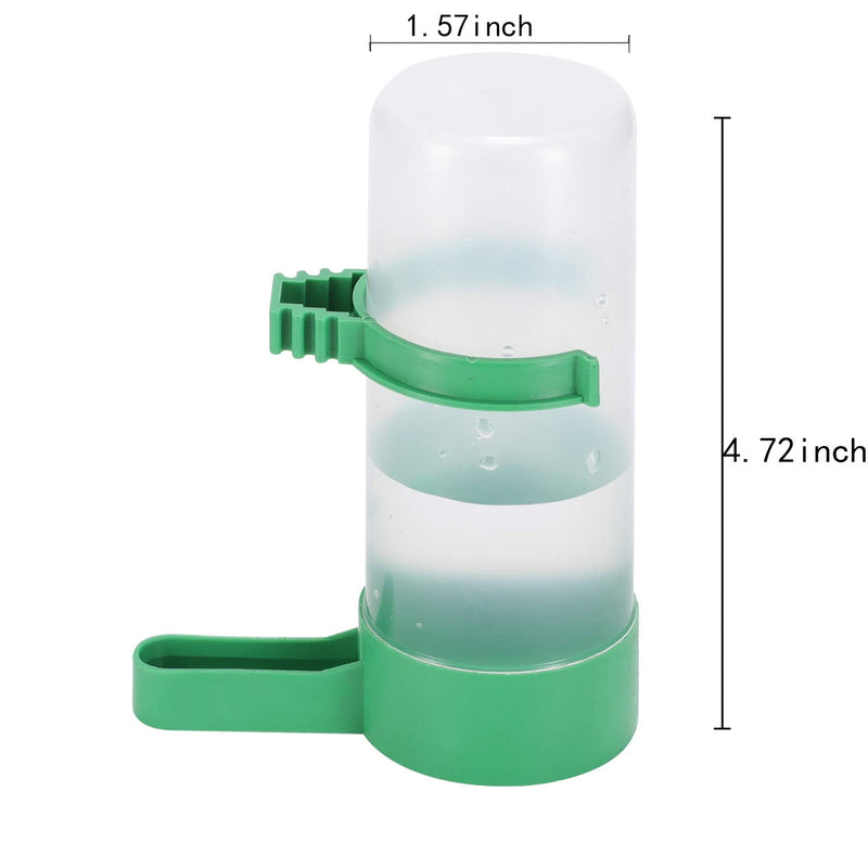 Lamoutor 4Pcs Bird Water Feeder Plastic Drinker Feeder Water Clip for Parrots Budgie Cockatiel Lovebirds - PawsPlanet Australia