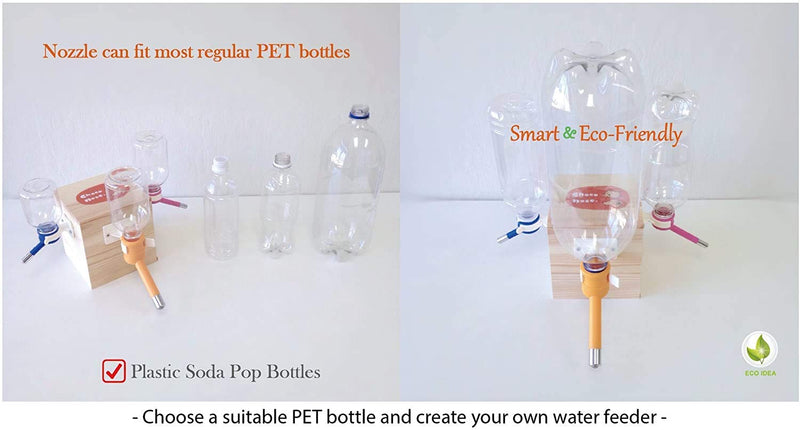 Choco Nose Patented No-Drip Dog Water Bottle/Feeder for Toy Breed to Large Sized Dogs/Cats/Rabbits/Chinchillas/Detachable Pet Food Bowl/for Cages, Crates or Wall Mount/Mess Free Leak-Proof Nozzle Aqua Large Rabbits-Chinchillas-Toy Breed Dogs - PawsPlanet Australia