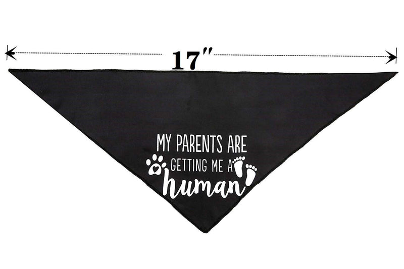 My Parents are Getting me a Human,2 Pack Gender Reveal Dog Bandana Small - PawsPlanet Australia