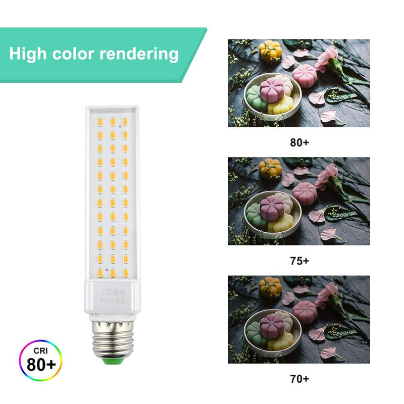 LED Fish Tank Light, 13W E26 Medium Screw Base PLC Rotatable Aquarium Light Daylight - PawsPlanet Australia