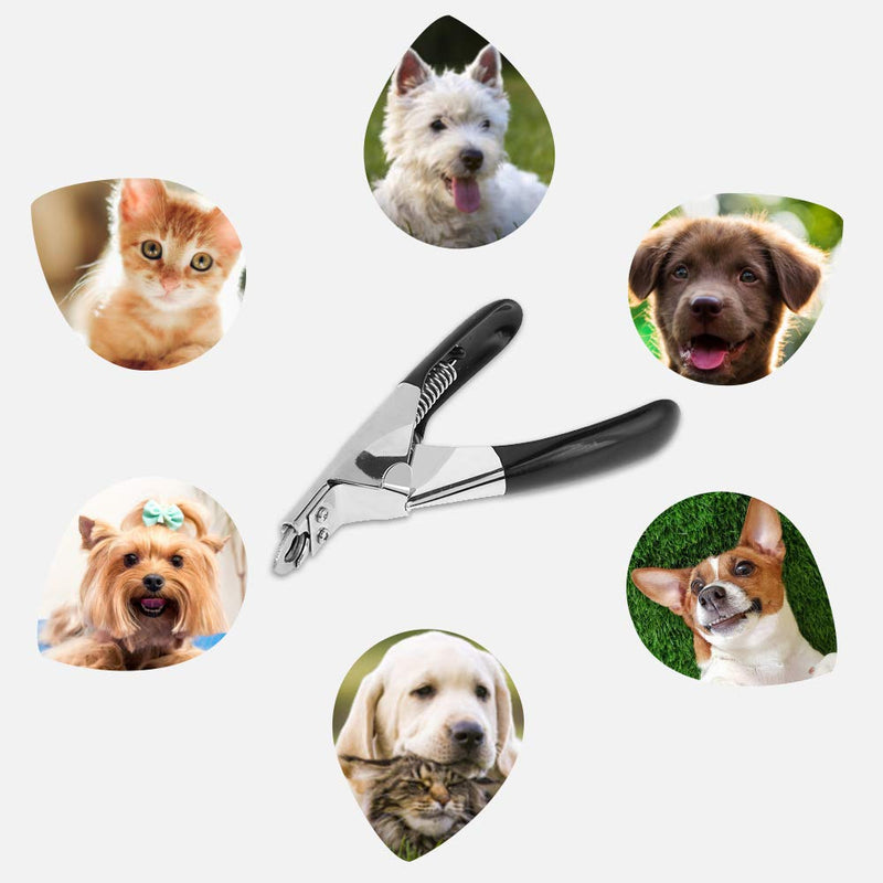 Fdit Pet Dog Nail Clippers Dedicated Nail Scissors Toe Claw Shear Clippers Trimmer Cutter for Small Animals (Black) - PawsPlanet Australia