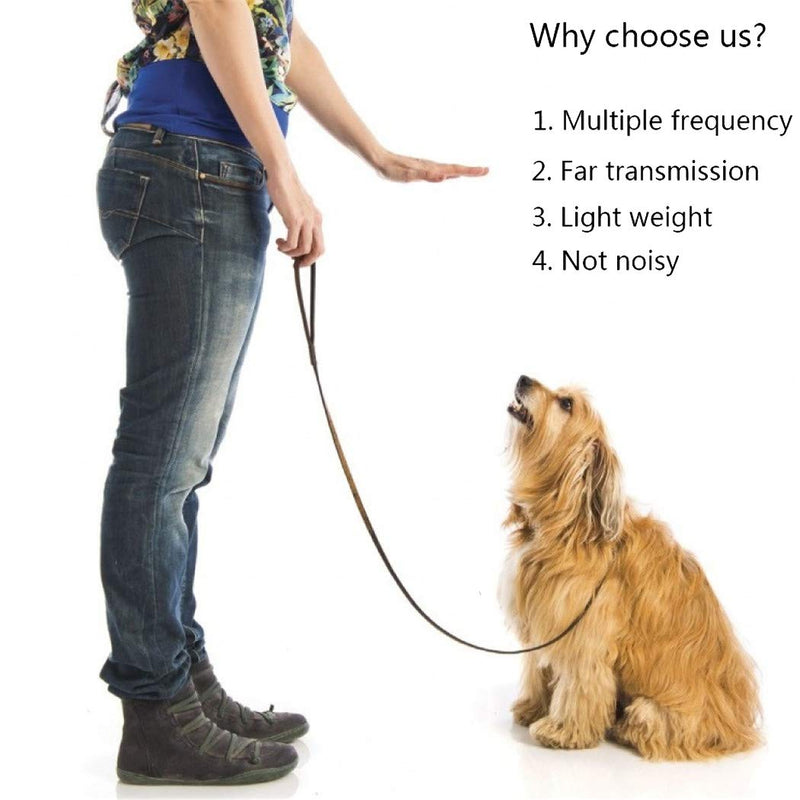 [Australia] - Forno Dog Whistle to Stop Barking Adjustable Pitch Ultrasound Dog Training Whistles with Lanyard Pet Training Tool 2 PCS Black 