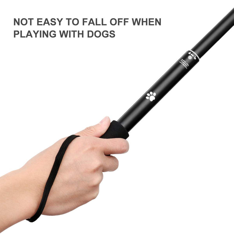 UEETEK Interactive Dog Toys Extendable Flirt Pole Outdoor Funny Chasing Tail Teaser and Exerciser for Pets (Size S) - PawsPlanet Australia