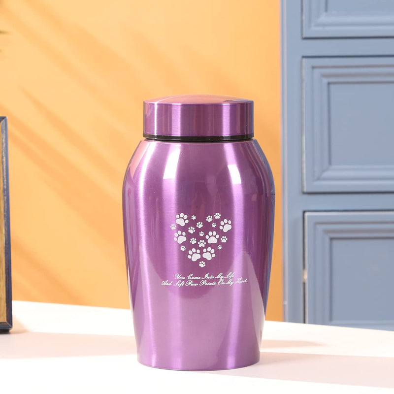 Youdear Service Pet Cremation Urns, Dog and Cat Ashes Urns, Pet Memorial Urns, Dog Urns for Ashes, Cat Urns for Ashes (Medium, Purple) Medium - PawsPlanet Australia