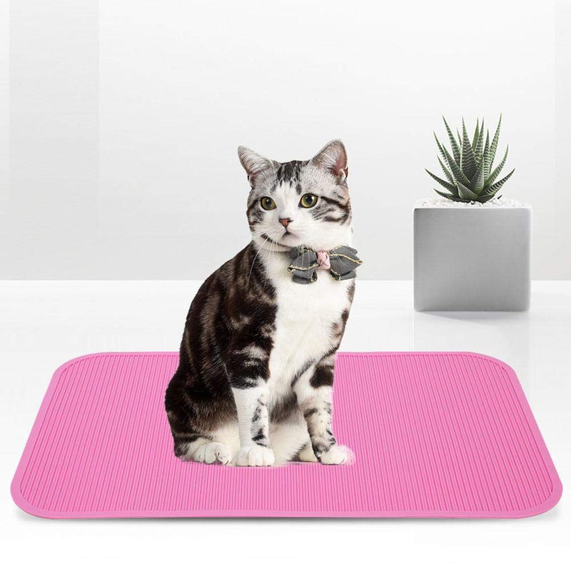 [Australia] - Non-Slip Mat Non-Slip Rubber Mat for Pet Grooming Bathing Training Table(Pink) pink 