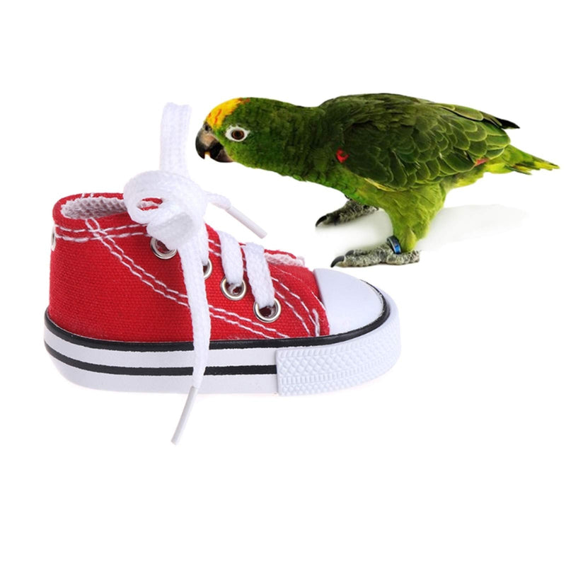 Symphonyw Mini Sneakers Toy for Birds,5 Pcs Mini Sneaker Bird Toy Parrot Craft Cage Craft Toys for Small Dog Cat Pet Cockatiel African Grey Cockatoo - PawsPlanet Australia