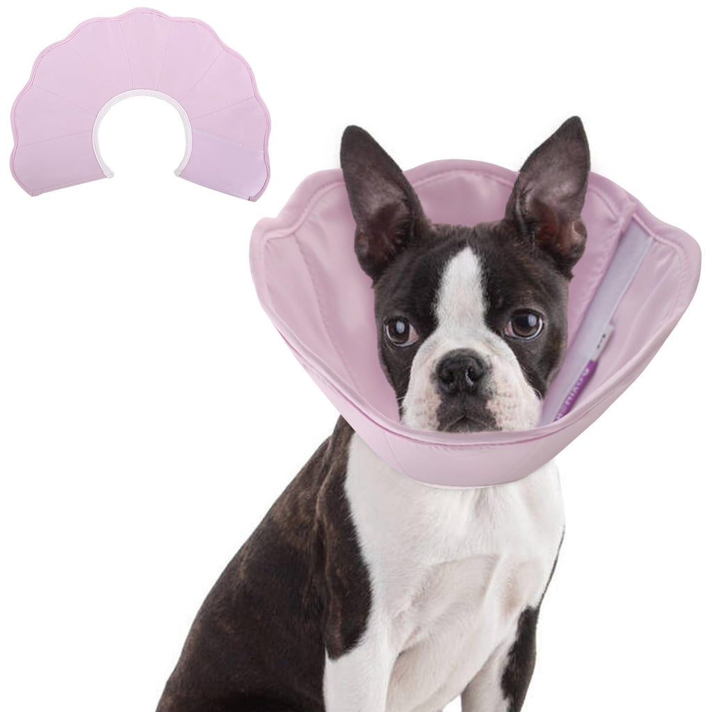 Neck brace for dogs, cats, leak protection, dog collar, soft protective collar, protective collar, cone collars, adjustable recovery collar, pet Elizabethan dog collar after surgery (light pink, XL) B-light pink - PawsPlanet Australia