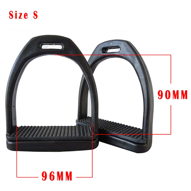 MOVKZACV Safety Stirrups,2Pcs Horse Riding Stirrups,Lightweight Wide Track Equestrian Stirrups Treads with Non-slip Rubber Pad,Equestrian Supplies for Childen/Adults(90 x 96 mm,for Childen) s for child - PawsPlanet Australia