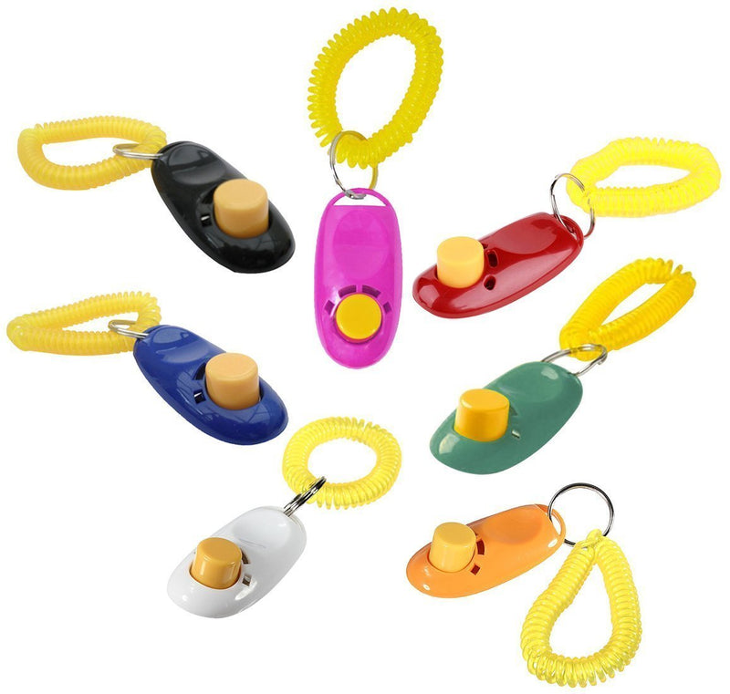 [Australia] - Penta Angel Pet Training Clicker Button Clicker with Wrist Strap, Train Dog, Cat, Horse, Pets for Clicker Training 3 Pack 