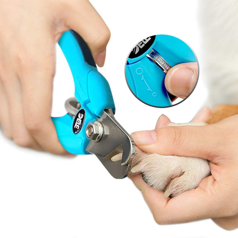 [Australia] - Dog & Cat Pets Nail Clippers and Trimmers with Adjustable Rolling Wheel to Avoid Over-Cutting, Free Nail File, Razor Sharp Blade, Professional Grooming Tool Suited for Small and Large Animals and Pets 