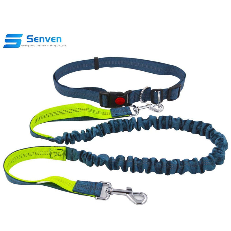 Senvenelec Jogging Dog Leash, Retractable Dog Leash, Adjustable Belt Carry Handle Running Bungee Dog Harness, Reflective Strap, Running, Walking, Hiking Hyena (Green, Gray and Grey) - PawsPlanet Australia