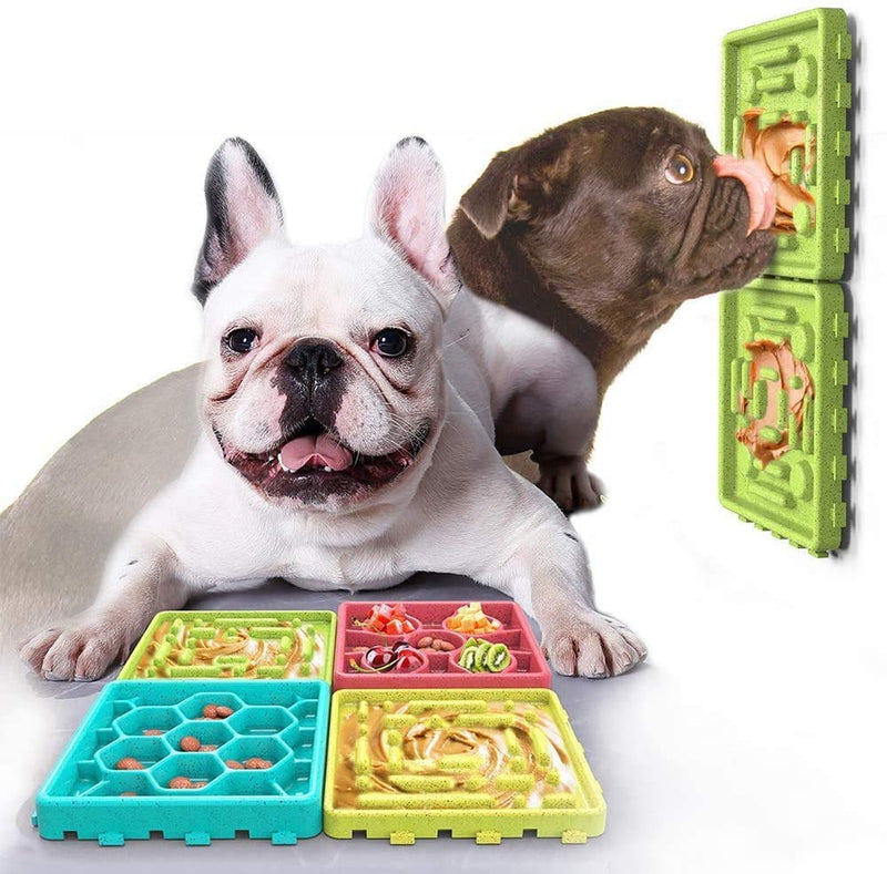 Elezenioc Slow Feeder Dog Bowl Toy Mat,puppy Treat Dispenser Puzzle Slow Feeder Dog Toy,interactive Feeder Slow Bowl,dog Training Games Feeder with Non-slip for Puppy Pet - PawsPlanet Australia