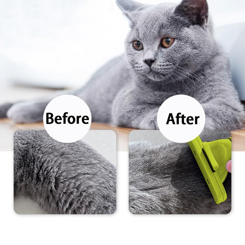 JVHLOV dog brush for medium-sized dogs to remove undercoat, for cats and small dogs, grooming brush, dog hair removal, flea comb - PawsPlanet Australia