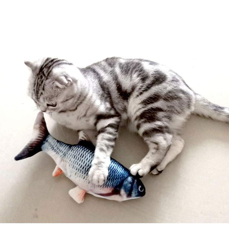 Electric Moving Fish Cat Toy Dog Chew Toy, Bite Toy for Indoor Cats Dogs Plush Toy for Kitten Puppy Kicker Fish Toy Pillow for Cats Dogs Catnip Cat Fish Toy Interactive Training Toy for Pet Squeak Toy Crucian Carp - PawsPlanet Australia