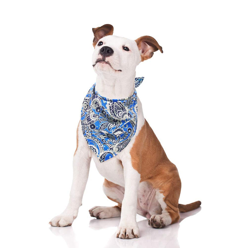 KOOLTAIL Hawaii Dog Bandana 2 Packs - Paisley Summer Bandanna Triangle Bibs Scarf Accessories for Small Medium Large Dogs - PawsPlanet Australia