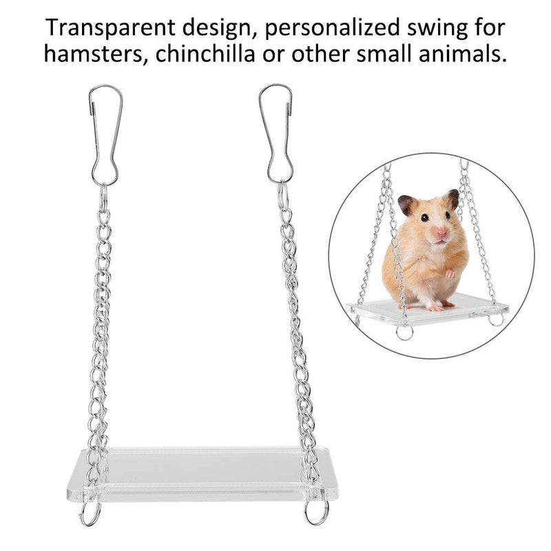 HelloCreate Hamster Suspension Bridge Hamster Swing Hanging Stand Playground - PawsPlanet Australia