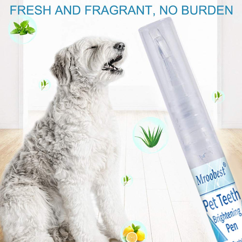 Mroobest Pet Teeth Cleaning Pen, Dog Teeth Cleaning Kit, Dog Teeth Stone Cleaner for Dental Care Tartar Plaque Remover for Freshening Breath-3PCS - PawsPlanet Australia