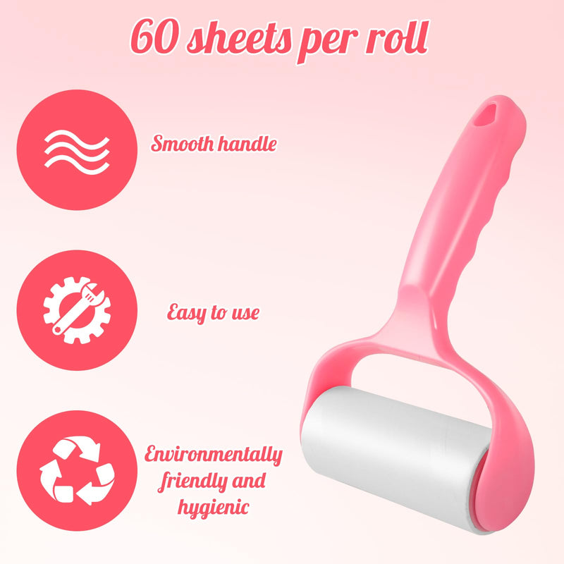 Sophisticate animal hair remover lint roller for animal hair with 2 replacement rolls (10 cm) lint roller for removing lint and animal hair from clothing, hair, cat hair, dog hair - 60 sheets/rolls - PawsPlanet Australia