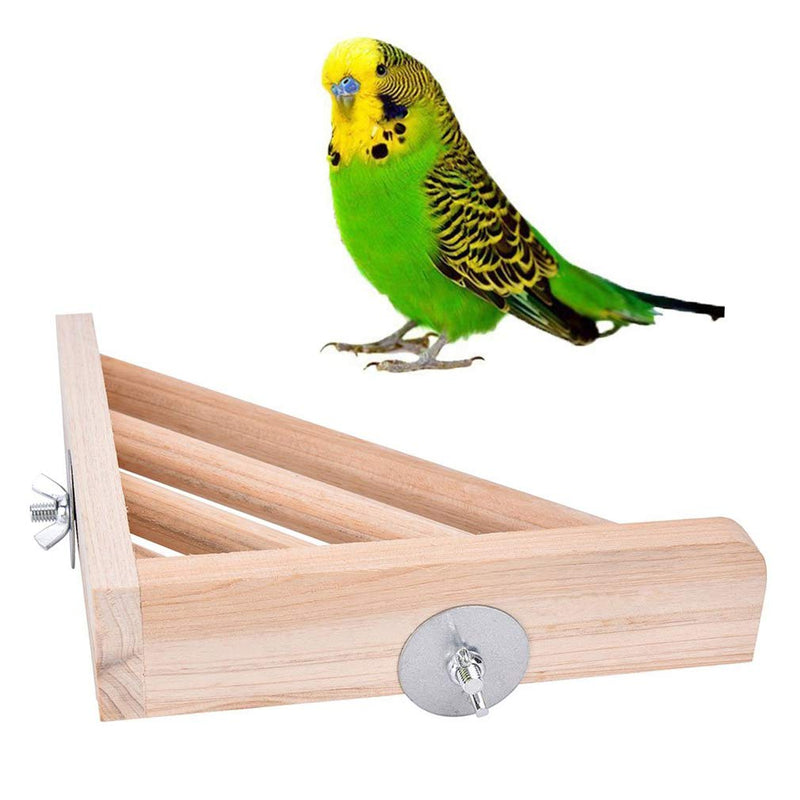 [Australia] - CoscosX 1/3 Pcs Pet Parrot Bird Cage Perches Square Wooden Stand Platform Budgie Toys Bird Tree Perches for Parakeets 2 Sets 